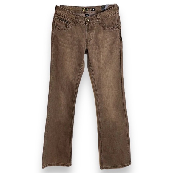 Lot 29 Sand Brown Denim Bootcut Jeans Junior’s Size 7 - Picture 1 of 6